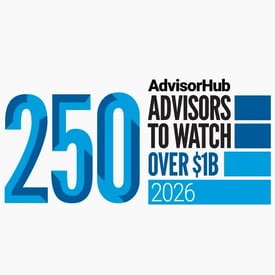 AdvisorHub 2026 250 Advisors to Watch Over 1 Billion logo AdvisorHub 2026 250 Advisors to Watch Over 1 Billion logo