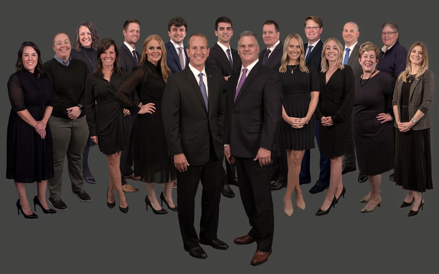 Composite image featuring members of the Cooke Financial Group team