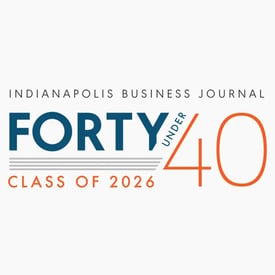 Indianapolis Business Journal 2026 Forty Under 40 logo Indianapolis Business Journal 2026 Forty Under 40 logo