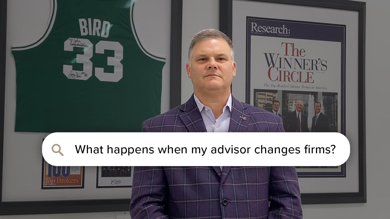 Why did my financial advisor change firms?